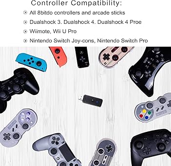 PS4/XBOX Dönüştürücü, Windows PC/PS3/Nintendo Switch için Kablosuz